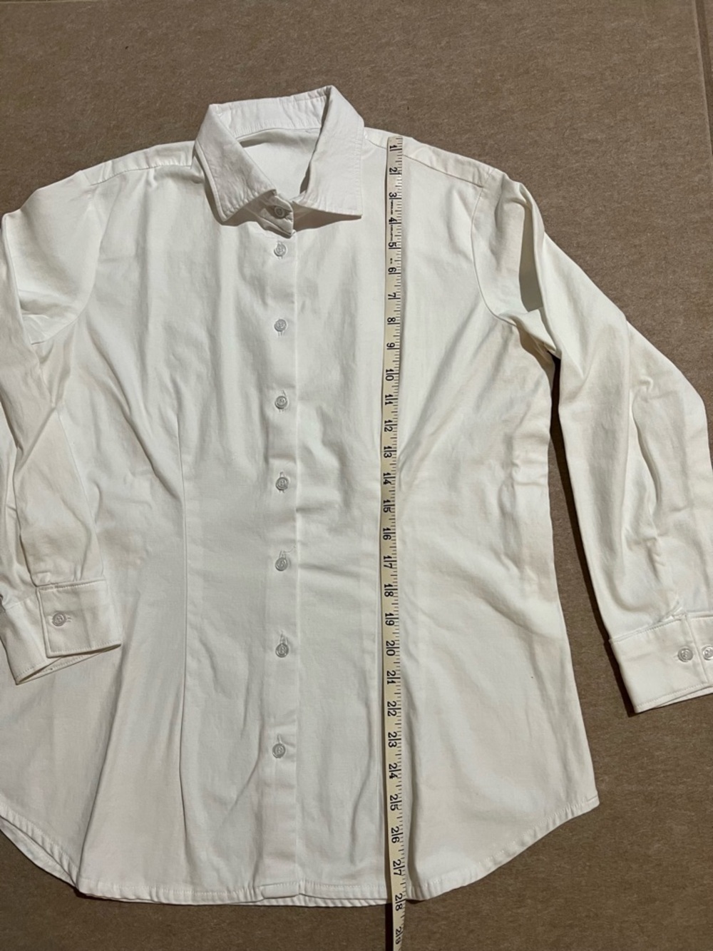 Tailor made Women’s Classic White Button-Down Shirt in Stretch Cotton Blend - Picture 6 of 7